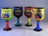Mary Naylor Wine Country Wine Goblets - Set of 4