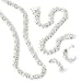 Sterling Silver & Diamond Accent 18 Necklace, 7.25 Bracelet & Earrings