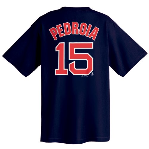 Dustin Pedroia Boston Red Sox Name and Number T-Shirt
