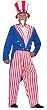 Plus Size Uncle Sam Costume - Mens Full 44-48
