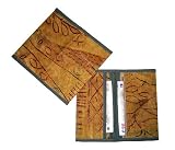 Brown Giraffe Handpainted Cotton Wallet