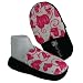 HEARTS LADIES SLIP ON COMFORTABLE SLIPPERS - LARGE