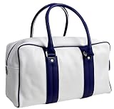 Salvatore Ferragamo White Sport Flight Bag 24-7528WH-BL
