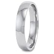 Polished Domed Stainless Steel Ring (4.0mm) - Sizes 5 - 13
