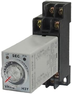AC 220V 8P DPDT 0-10Seconds Timer Delay Time Relay H3Y-2 w Base Socket