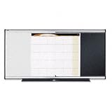 Quartet CBD543A Quartet 3-in-1 Board, Embossed Foam, 35x24, BLK/WE, GY Aluminum/Plastic Frame