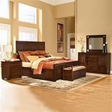 Wynwood 1881-90K-NS-Set Bacchus Bedroom Set, Spiced Brandy