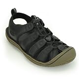 KEEN(キーン) メンズ レザーサンダル Mens Denver Sandal Black 1464BLCK