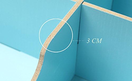 DIY Office Desk Organizer Box Jewelry and Makeup Tool Box (Blue(Size S))