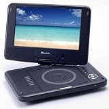 Multi Region Mustek 10.2 inch Zone Free Portable DVD Player. Swivel Screen, USB  Memory Card Reader. Plays PAL/NTSC Dvds From Any Country. 100V-240V For Worldwide Use.