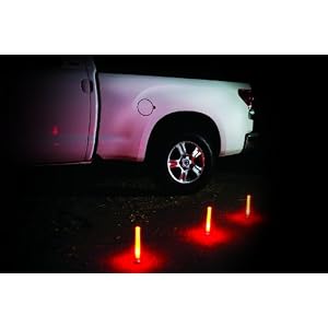 Life Gear LG437 Eco-friendly Glow Emergency Road Flares, White/Red, 3-pack