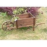 Wooden Wheelbarrow Planter