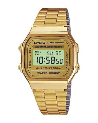  Casio Dress Digital Mens Watch A168WG9