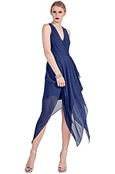 Chiffon/Polyester Fall Sleeveless Sheer Wrap  Dress With a Sash 