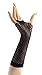 Be Wicked Women's Fishnet Gloves Mid Arm Length, Black, One Size