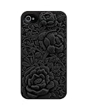 Cheapest Games and Toys, SwitchEasy SW-BLO4S-BK Avant-garde Hard Case for iPhone 4 & 4S - 1 Pack - Case - Retail Packaging - Blossom - Black