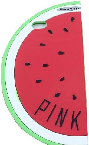 Efreecity® 3D Cute Pineapple Sexy Lips Design Pattern Soft Silicone Case Cover For iPhone 5/5S (red watermelon)
