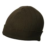 Solid Cotton Beanie-Olive W16S28A