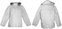 JUNIOR PLUS SEVENTY SEVEN White Parka W/ Detachable Fur Trimmed Hood