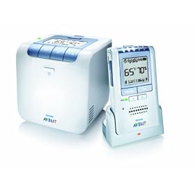 Philips AVENT Baby Monitor with Temperature and Humidity Sensors and New Eco Mode, White