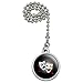 GRAPHICS & MORE Drama Comedy Tragedy Masks Theater Ceiling Fan Light Pull Chain