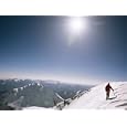 Climber High in the Kunlun Mountains of the Chang Tang Reserve Photographic Poster Print, 24x18