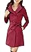 ZSHOW Women's Outwear Double Breasted Lady's Trench Coat Lapel Jackets With Belts(US S)Wine Red