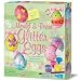 Mould and Paint Glitter Eggs Kit ART Plaster Kids Children Crafts Ornaments Easter Decorations New