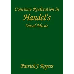Continuo Realization in Handel's Vocal Music