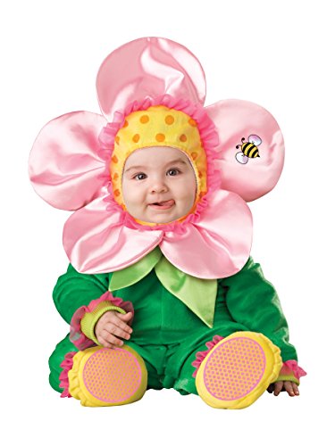 InCharacter Baby Blossom Costume, Green/Pink/Yellow, Medium