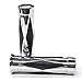 Krator® Motorcycle Diamond Chrome Rubber Hand Handlebar Grips Grip Custom High Quality Chrome Billet Grips Fits Cruisers Harley Suzuki Kawasaki Yamaha Honda with 1
