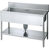 ＬＩＸＩＬ　サンウェーブ　業務用流し台　間口1800奥行600　ステンレス　一層流し台　S-1SN180B0B
