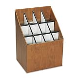 Corrugated Roll File, for 12 3-7/8x3-5/8 Tubes, 15w x 12d x 22h, Woodgrain