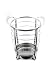 Axis Chrome Round Utensil Holder