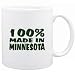 100% MADE IN Minnesota Usa States Mug (White, Ceramic, 11oz.)