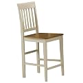 Riverview Spoke Back Counter Height Non-Swivel Stools - White
