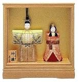 一秀 作 ひな人形 木目込 雛人形 神雛 2号 木目ケース入