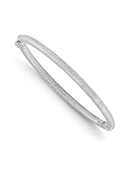 14k White gold Leslies Hinged Bangle