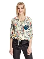 El armario de Lulú Camisa Mujer Jardin (Blanco)