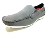 Mens Gray Delli Aldo Casual Driving Boat Shoes Styled in Italy