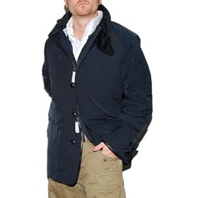 Polo Ralph Lauren Mens Hooded Driving Coat Jacket and Vest Black Large