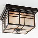 Hillcrest outdoor ceiling light fixture in imperial bronze