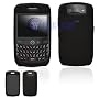 BlackBerry Curve 8900 Solid Black Silicon Skin Case