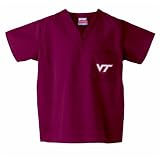 Virginia Tech Hokies NCAA Classic Scrub 1 Pocket Top (Maroon)
