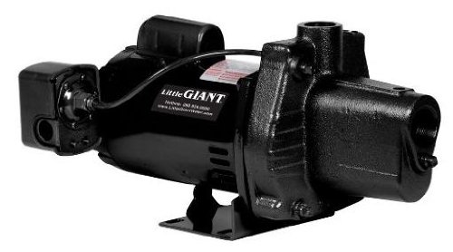 Little Giant JP7P Shallow Well Jet Pump, Thermoplastic, 3/4-HP 12-GPM