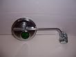 Round Chrome Mirror Green Reflector Cruiser Bike Bicycle