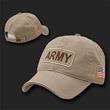 UNITED STATES US ARMY TAN POLO STYLE BASEBALL CAP WITH USA FLAG CAPS HAT HATS