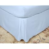 600 Thread Count Royal Heritage Collection Bed-Skirt Lagoon Queen by Royal Heritage Collection
