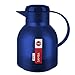 Emsa Samba Quick Press Insulated Server, 34-Ounce, Translucent Blue