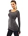 PattyBoutik Women's Crew Neck Lace Long Sleeve Top